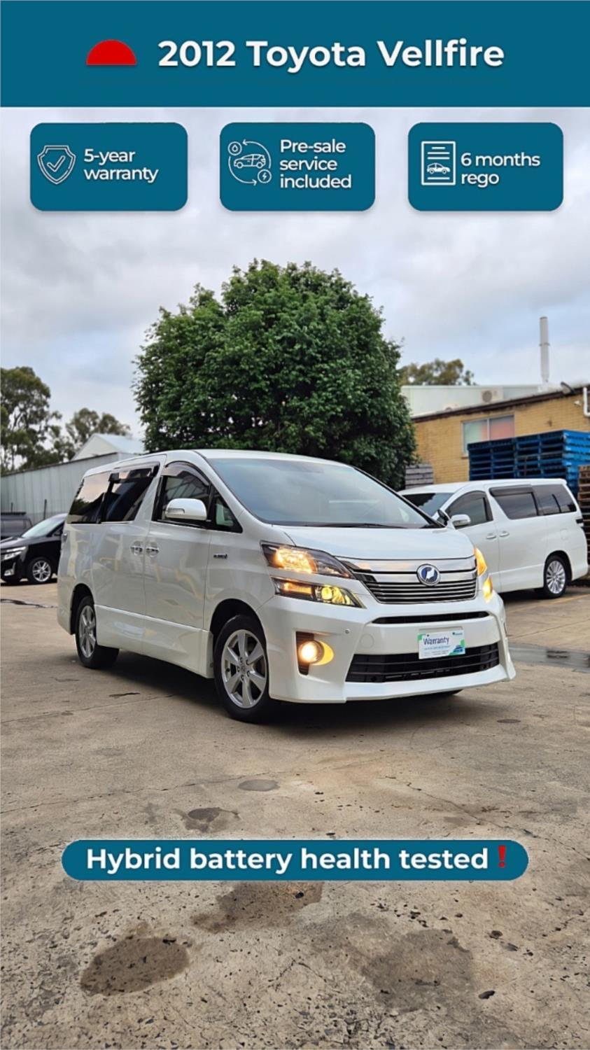 2012 Toyota Vellfire Hybrid ZR, photo 2